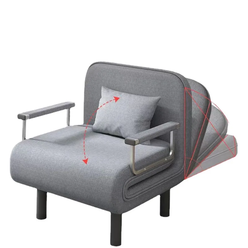 Modern Folding Sofa Bed Apartment Small Apartment Simple Single and Double Folding Sofa with Armrest